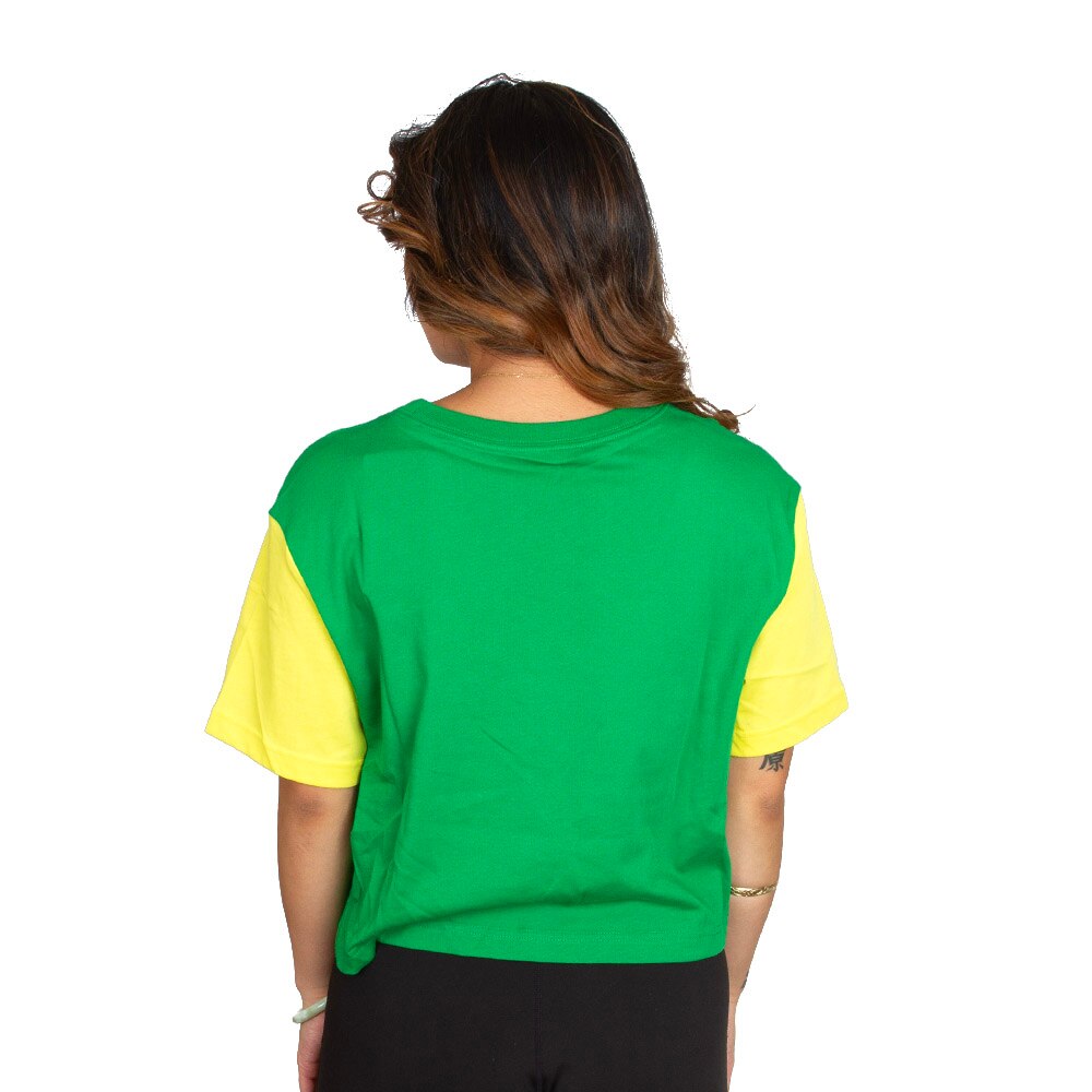 Classic Oregon O, Nike, Green, Crop Top, Cotton Blend, Women, Boxy, T-Shirt, 954280